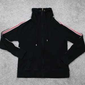 LAUREN Ralph Lauren Sweater Women Medium Black High Neck Full Zip L/S Sweatshirt